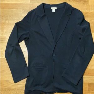 Caslon knit blazer black medium